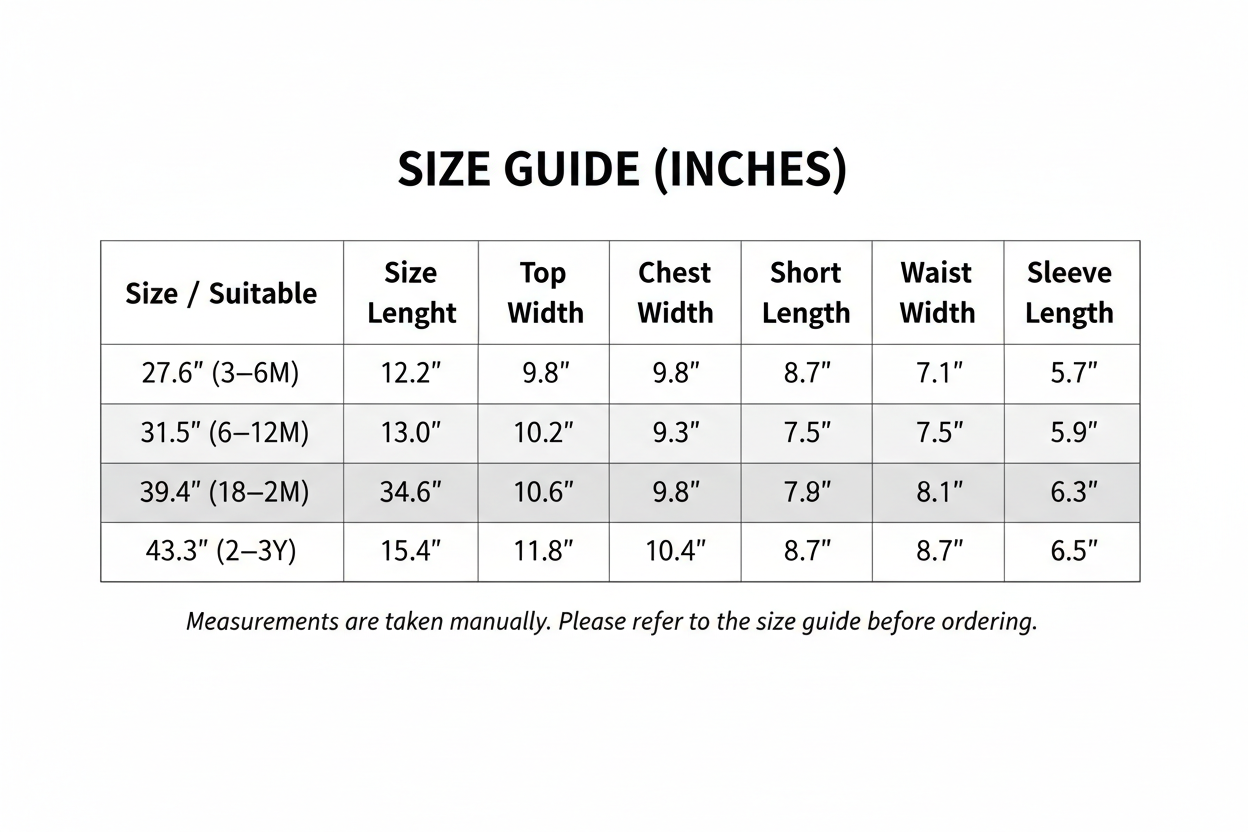 Size Guide Table